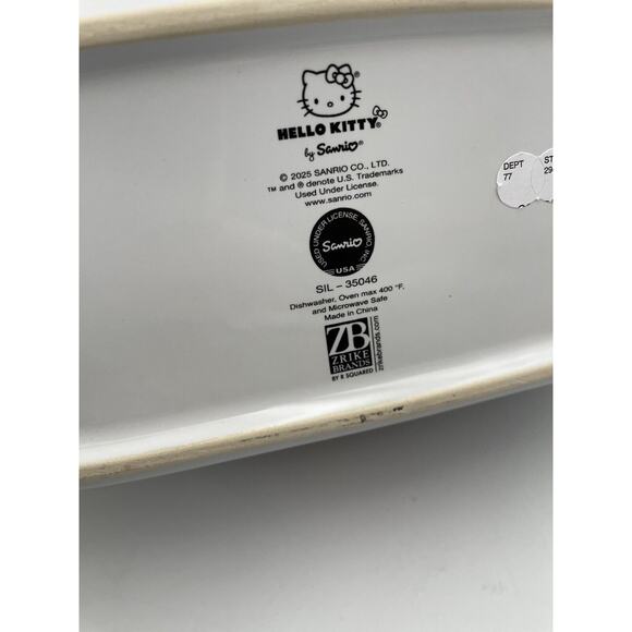 Hello Kitty Sanrio Valentines Day Hearts Love Ceramic Baking Loaf Pan NEW - Picture 10 of 10